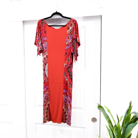 Emilio Pucci Size 6 Abstract Jersey Stretch Mini Dress - Picture 8 of 8